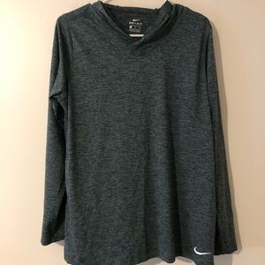 Nike long sleeve top with hoodie
